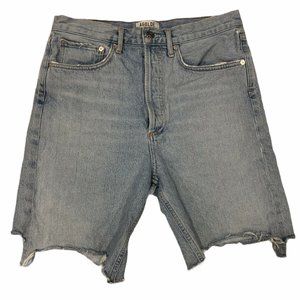 AGOLDE Rumi High Rise Mid Length Jean Shorts